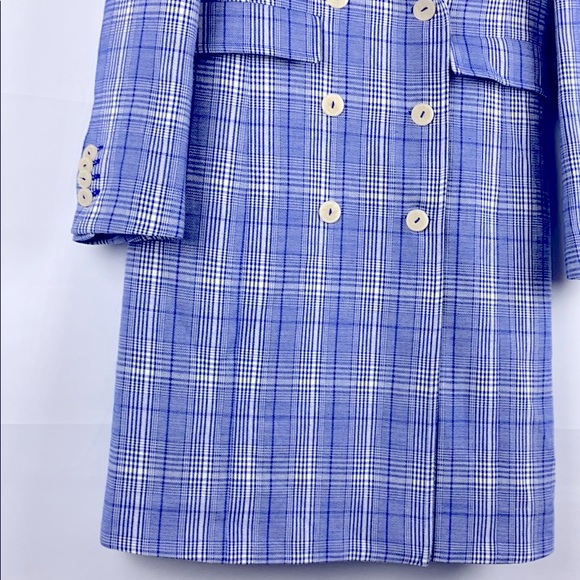 MANGO Checked Structured Coat - Picture 3 of 11